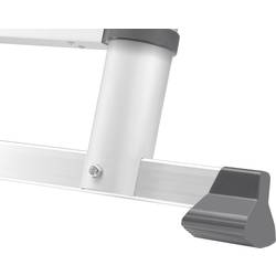 Hailo T80 FLEXLINE 7113-131 hliník teleskopický žebřík max.prac. výška: 4.5 m stříbrná, černá, červená DIN EN 131 13.1 kg