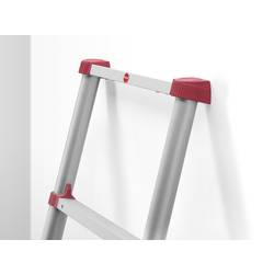 Hailo T80 FLEXLINE 7113-131 hliník teleskopický žebřík max.prac. výška: 4.5 m stříbrná, černá, červená DIN EN 131 13.1 kg