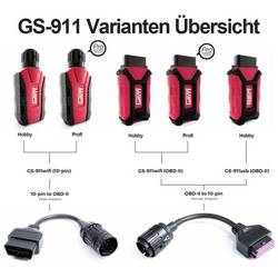 HEX GS-911 USB diagnostický nástroj OBD2 pro motocykly 80216 Vhodné pro značku auta: BMW (Motorrad) 10 vozidel