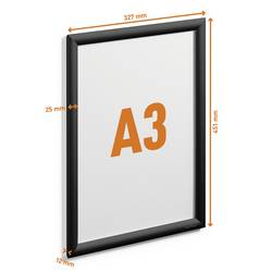 Durable 479701 vyměnitelný fotorámeček Formát papíru: A3 černá