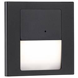 Paulmann 80004 Tsaro eckig 80x36mm 1W 80lm 230V 2700K Nástěnné vestavné svítidlo, LED, 1 W, černá (matná)