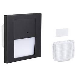 Paulmann 80004 Tsaro eckig 80x36mm 1W 80lm 230V 2700K Nástěnné vestavné svítidlo, LED, 1 W, černá (matná)