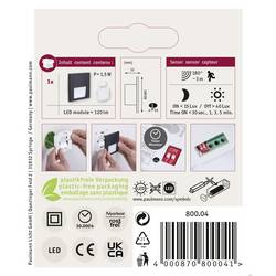 Paulmann 80004 Tsaro eckig 80x36mm 1W 80lm 230V 2700K Nástěnné vestavné svítidlo, LED, 1 W, černá (matná)