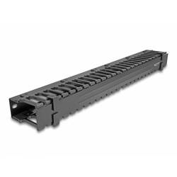 Delock 67022 19 palec kabelové vedení pro datové skříně 1 U černá