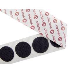VELCRO® E28801533011425 kulaté suché zipy, lepicí, háčková část, (Ø) 15 mm, černá, 1300 ks