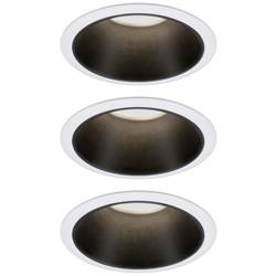 Paulmann 93402 Cole Coin vestavné svítidlo, LED, 6 W, bílá, černá, sada 3 ks