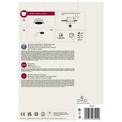 Paulmann 93402 Cole Coin vestavné svítidlo, LED, 6 W, bílá, černá, sada 3 ks