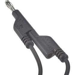 VOLTCRAFT MS5/SW měřicí kabel lamelová zástrčka 4 mm lamelová zástrčka 4 mm 5.00 m černá 1 ks