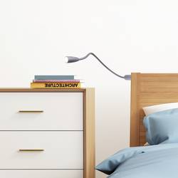 Heitronic Berta 27745 LED lampička na noční stolek LED pevně vestavěné LED 1.5 W teplá bílá stříbrná