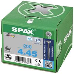 SPAX 0197000400453 R 88091 Senkkopf T-STAR TG šroub do dřeva 4 mm 45 mm T-STAR plus nerezová ocel A2 200 ks