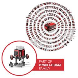 Einhell Professional TP-RO 18/55 Li BL - Solo vrchní frézka , bezkartáčové, bez akumulátoru, bez nabíječky, vč. paralelního dorazu, vč. příslušenství, 4350425