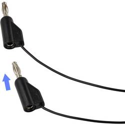 VOLTCRAFT MSL-315 schwarz měřicí kabel zástrčka 4 mm zásuvka 0,64 mm 1 m černá 1 ks