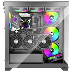 Xilence Gleam midi tower PC skříň černá boční okno