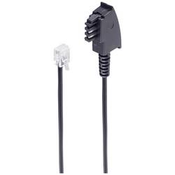 Shiverpeaks telefonní kabel [1x telefonní zástrčka TAE-F - 1x RJ11 zástrčka 6p4c] 3 m černá