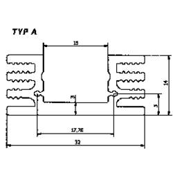 Fischer Elektronik 10022554 SK 75 50 chladič 4.5 K/W (d x š x v) 50 x 32 x 14 mm TO-220 , TO-126