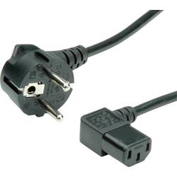 Value 19.99.1118 napájecí kabel černá 1.80 m Zásuvka úhlová, otočená o 90°