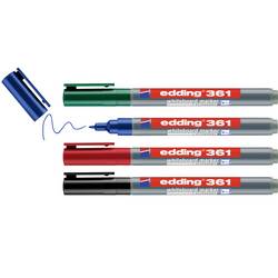 Edding EDDING - 361 Whiteboard-Marker farbsortiert 1.0 mm 4 St. 4-361-4-2 popisovač na bílé tabule 1 ks