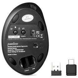 Perixx PERIMICE-819 optická ergonomická myš, přenos Bluetooth®, bezdrátový, černá