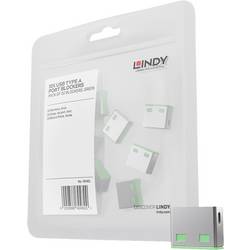 LINDY zámek portu USB USB-Lock sada 10 ks zelená bez klíče 40461