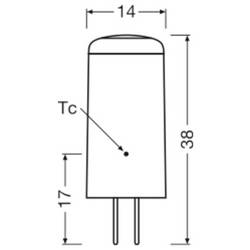 OSRAM HOMELIGHTING 4099854154317 LED Energetická třída (EEK2021) F (A - G) G4 2 W studená bílá (Ø x v) 14.00 mm x 14.00 mm 1 ks