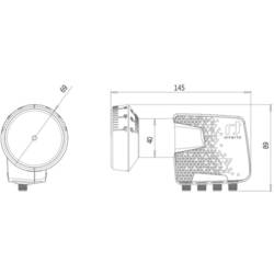 Inverto HOME PRO satelitní konvertor Quattro-LNB Počet účastníků: 4 Velikost feedu: 40 mm bílá