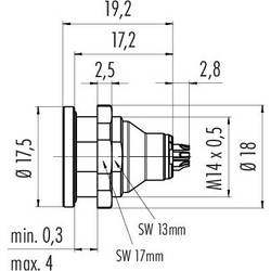 binder 09 4907 00 03 09 4907 00 03-20 Zástrčka s přírubou, 1 ks