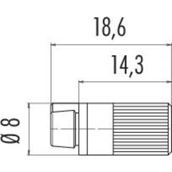 binder 09 9764 00 04 09 9764 00 04-20 Kabelová zásuvka, 1 ks