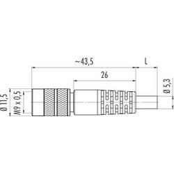 binder 79 1426 15 08 79 1426 15 08-20 upravený kulatý faston, 1 ks