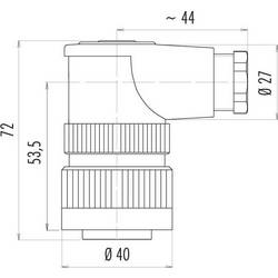 binder 99 0710 70 05 99 0710 70 05-20 úhlová zásuvka, 1 ks