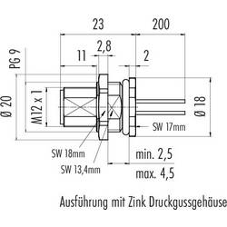 binder 76 0531 1011 00004-0200 neupravený zástrčkový konektor pro senzory - aktory, 76 0531 1011 00004-0200-20, piny: 4, 1 ks