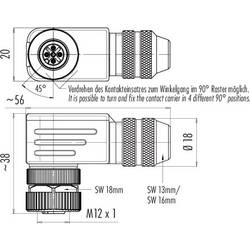 binder 99 1430 820 04 neupravený zástrčkový konektor pro senzory - aktory, 99 1430 820 04-20, piny: 4, 1 ks