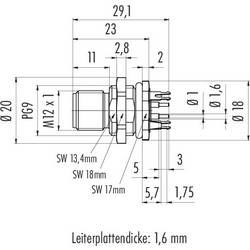 binder 86 0531 1120 00005 neupravený zástrčkový konektor pro senzory - aktory, 86 0531 1120 00005-20, piny: 5, 1 ks