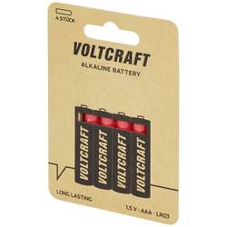 VOLTCRAFT Industrial LR03 mikrotužková baterie AAA alkalicko-manganová 1350 mAh 1.5 V 4 ks