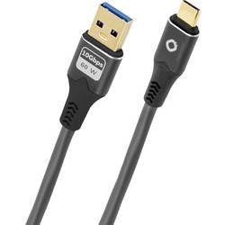 Oehlbach USB kabel USB 3.2 Gen1 USB-C ® zástrčka, USB-A zástrčka 0.5 m antracitová pozlacené kontakty D1C9371
