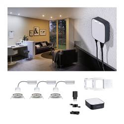 5181 smik Gateway + EBL Nova RGBW Paulmann Home sada Smart Home System 15.6 W teplá bílá až denní bílá, RGBW železo (kartáčované)