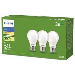 Philips 8720169283909 LED Energetická třída (EEK2021) A (A - G) E27 4 W = 60 W teplá bílá 3 ks
