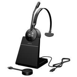 Jabra Engage 55 SE Mono Link400c MS mit Headset otevřená (On Ear) DECT, kabelová černá Redukce šumu mikrofonu monofonní Počítače