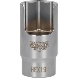 KS Tools 460.5089 3/8 speciální úhlový nástrčný klíč pro trubkové spojky, 19 mm