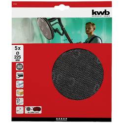 kwb 491508 brusný papír pro kotoučové brusky Zrnitost 80 (Ø) 225 mm 5 ks