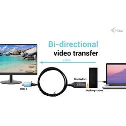i-tec Thunderbolt kabel USB-C ® zástrčka, Konektor DisplayPort 1.5 m černá C31CBLDP8KBIDIR Kabel pro displeje USB-C®