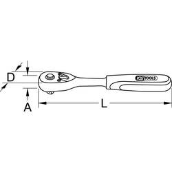 KS Tools 920.1290 920.1290 ráčna 1/2 245 mm