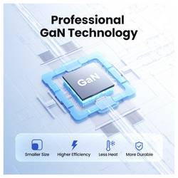 UGREEN Nexode Pro nabíjecí adaptér, GaN, USB-C® zásuvka, USB-C® zásuvka, USB-A zásuvka, 65 W, Power Delivery 3.0, šedá