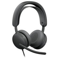 Logitech LOGI Zone Wired 2 for Business Headset otevřená (On Ear) kabelová grafit headset telefon