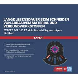 Bosch Accessories 2608664207 EXPERT MultiMaterial Karbidy segmentový pilový list 5dílná 105 mm 5 ks
