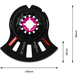 Bosch Accessories 2608664207 EXPERT MultiMaterial Karbidy segmentový pilový list 5dílná 105 mm 5 ks