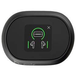 HP Poly Voyager Free 60+ Headset do uší (In Ear) Bluetooth® stereo černá Potlačení hluku headset, Indukce, Nabíjecí pouzdro, Vypnutí zvuku mikrofonu, regulace
