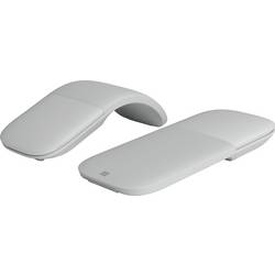 Microsoft Surface Arc optická myš, přenos Bluetooth®, 2 tlačítko, 1000 dpi, světle šedá