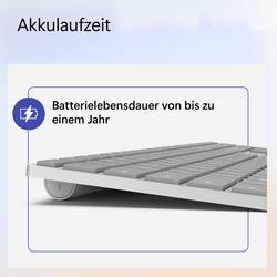 Microsoft MS Srfc Keyboard Bluetooth gray DE COMM klávesnice k tabletu Vhodné pro značku (tablet): Microsoft Android™, Apple iOS®, Windows®