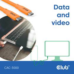 club3D Kabel USB-C USB-C ® zástrčka 2.00 m oranžová CAC-3000