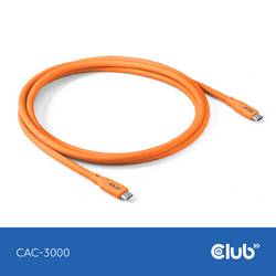 club3D Kabel USB-C USB-C ® zástrčka 2.00 m oranžová CAC-3000